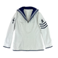 British Royal Navy Women's Class II White Jumper Sailor's Top - Medium 170/96