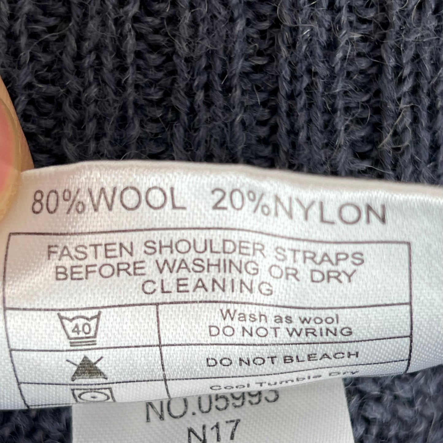 British RAF Wool V Neck Pullover Jersey Jumper - Large 100cm