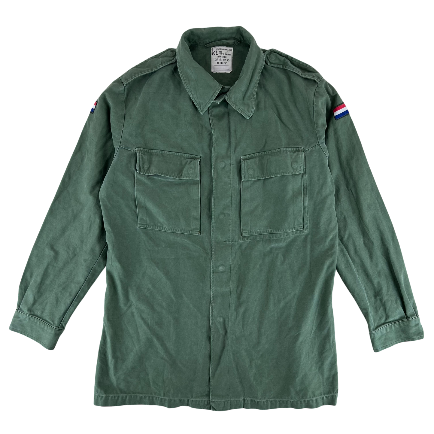 Dutch Army Field Shirt Jacket Green Long Sleeve -