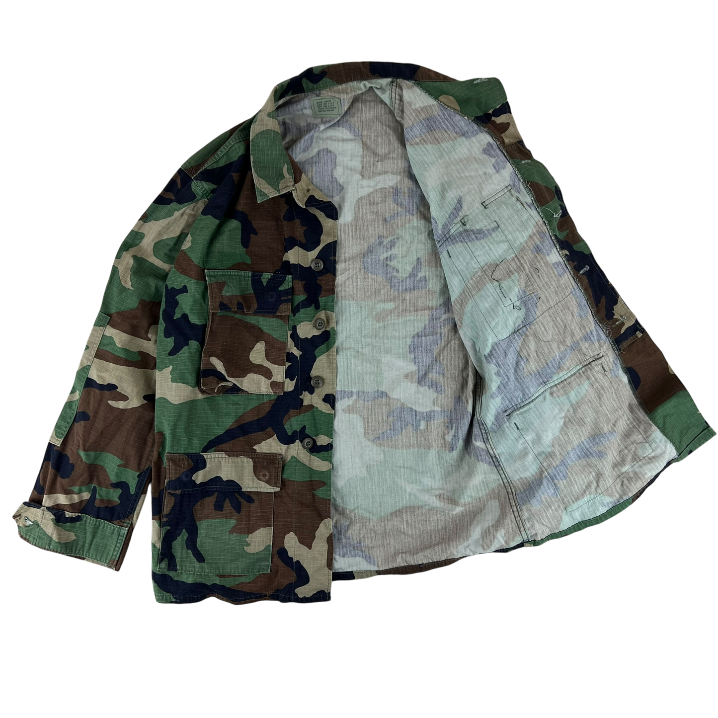 US Army M81 Woodland Camouflage BDU Combat Jacket - Medium