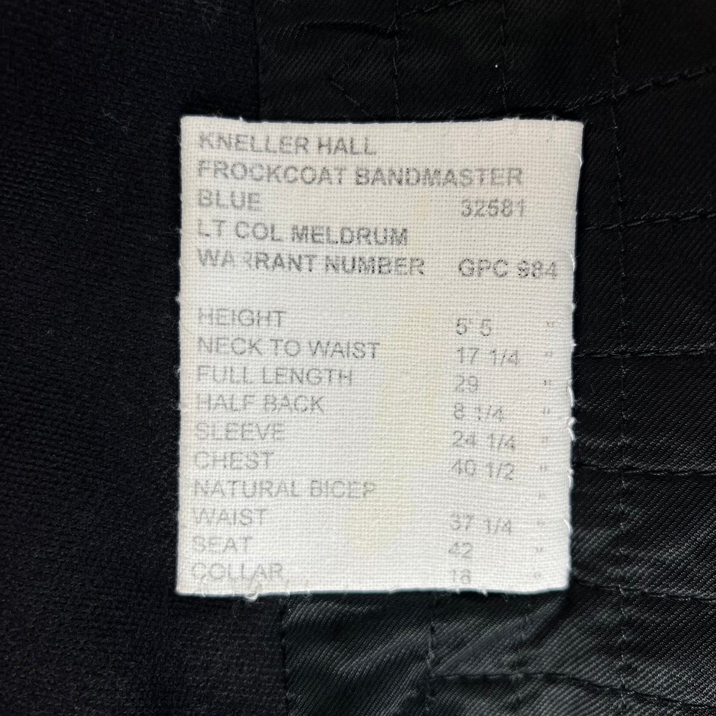 British Army Bandmaster's Frockcoat - AAC - Medium