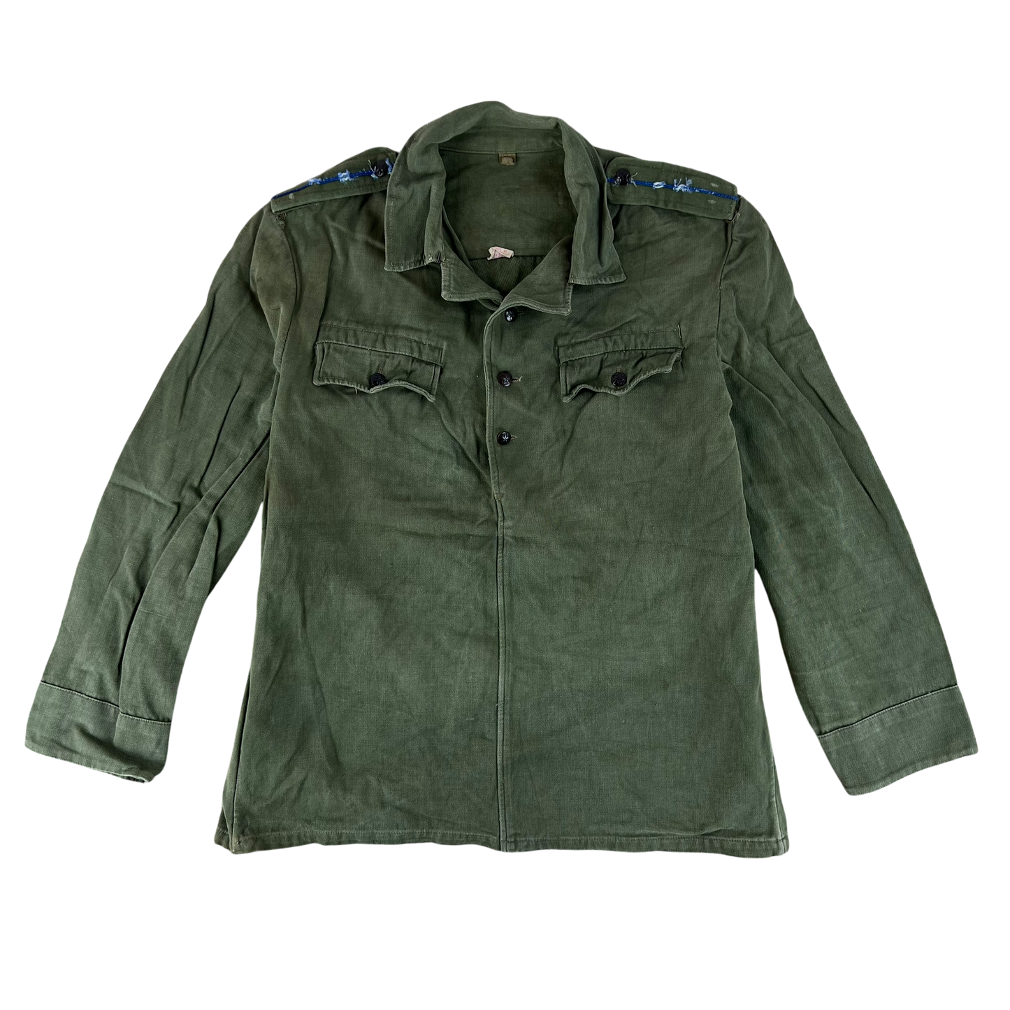 Bulgarian People's Army Olive Green Cossack Shirt - Large