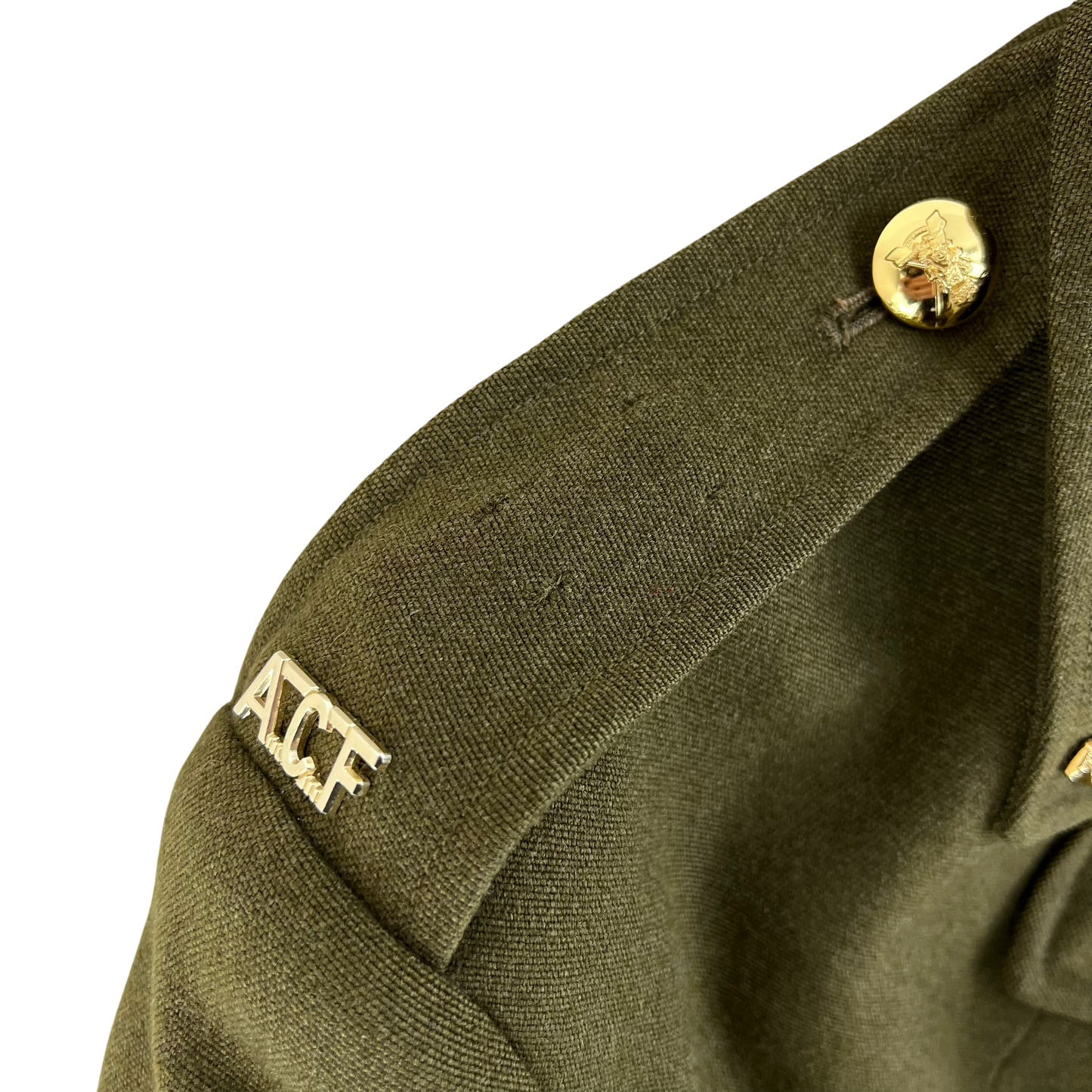 British Army 70s No. 2 Dress Jacket Khaki Green - Royal Regiment of Scotland - Medium SIZE 37
