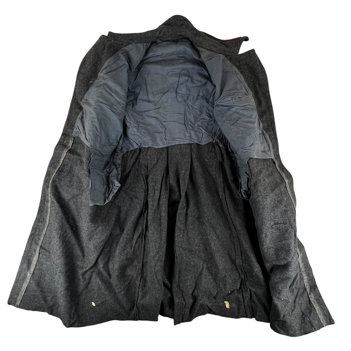 Bulgarian People's Army 60s Grey Wool Greatcoat - Large