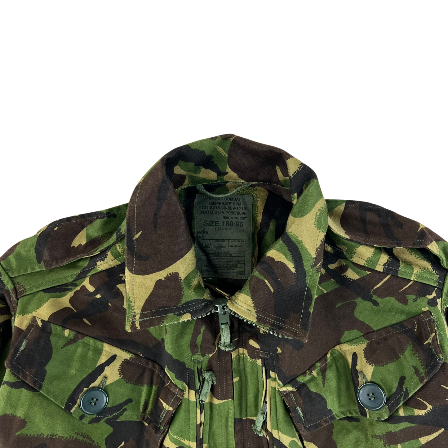 British Army 84 Pattern Woodland DPM Camo Combat Smock - Medium 180/96