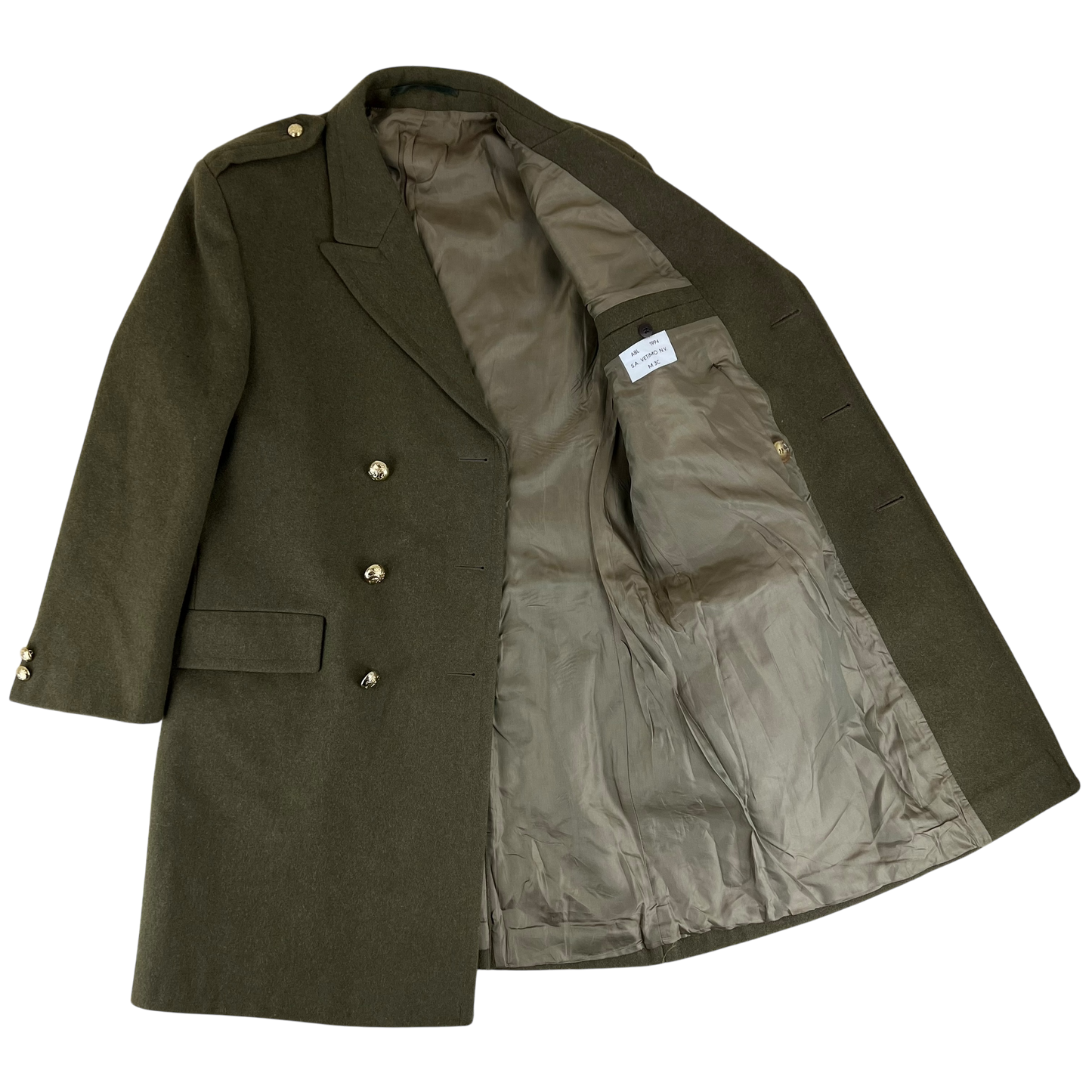 Belgian Army Olive Greatcoat - Medium