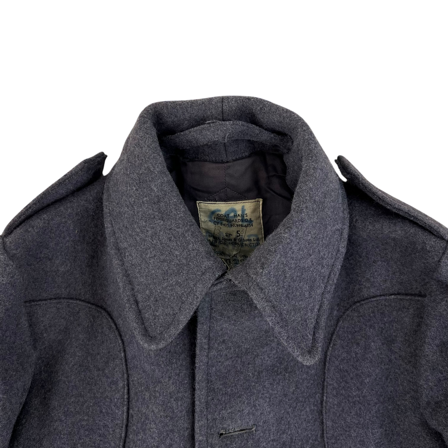 British Army 60s Footguards Wool Greatcoat - Medium SIZE 5