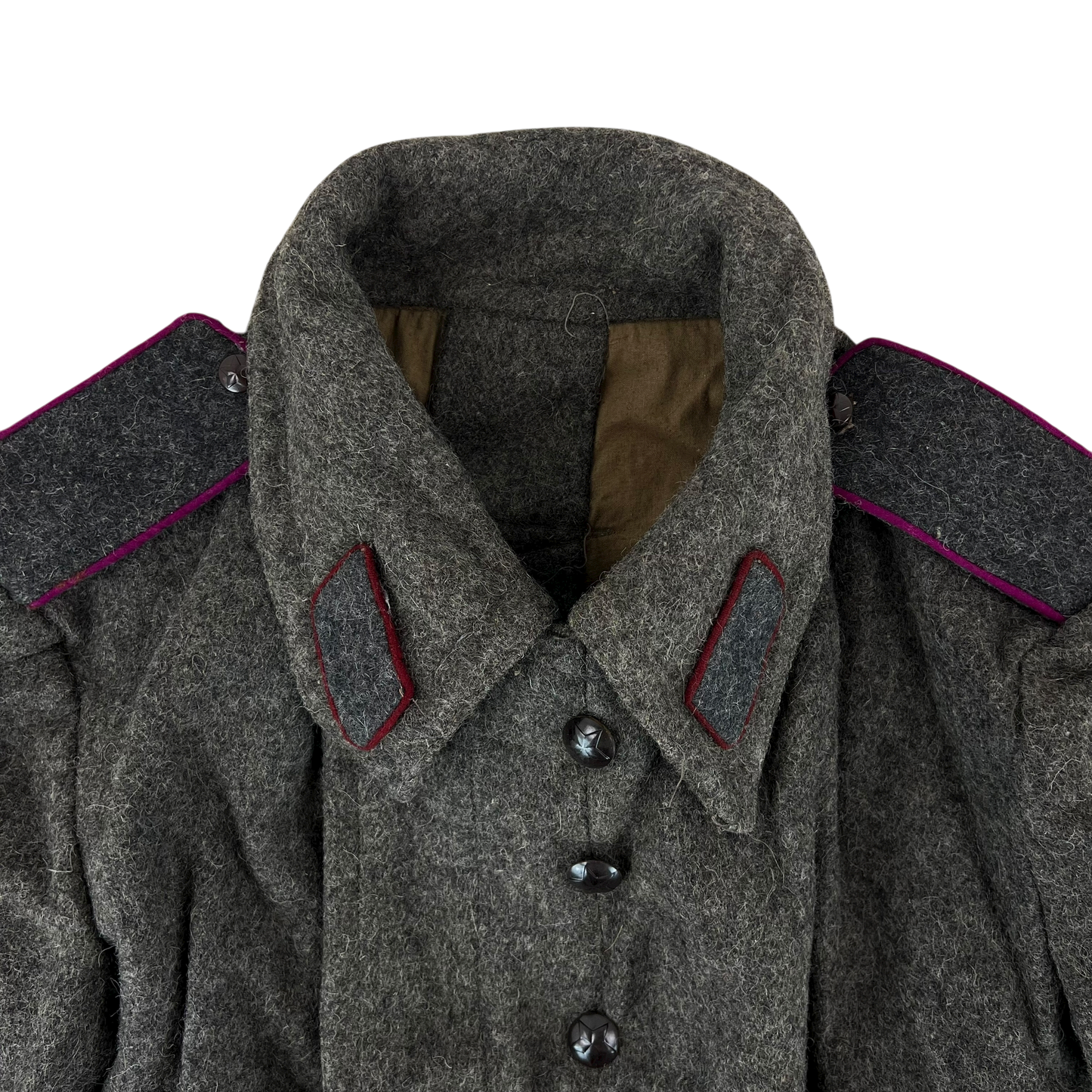 Bulgarian People's Army 60s Grey Wool Greatcoat - Medium