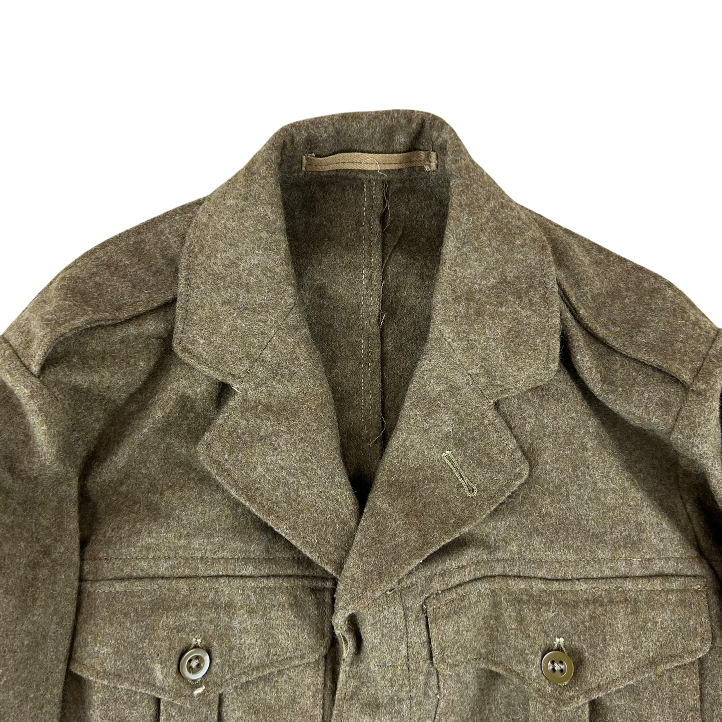 British Army 50s Khaki Ike 1949 Pattern Battle Dress Jacket - Medium SIZE 11