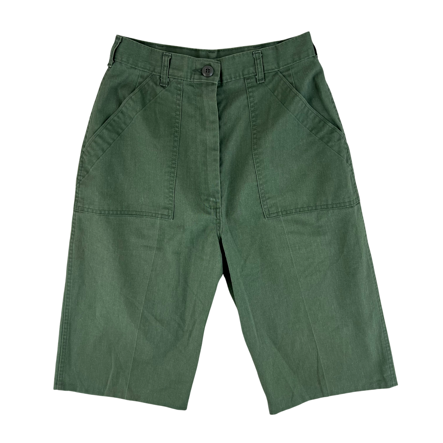 US Army Women's Green Utility Shorts - W26