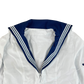 British Royal Navy Women's Class II White Jumper Sailor's Top - Small