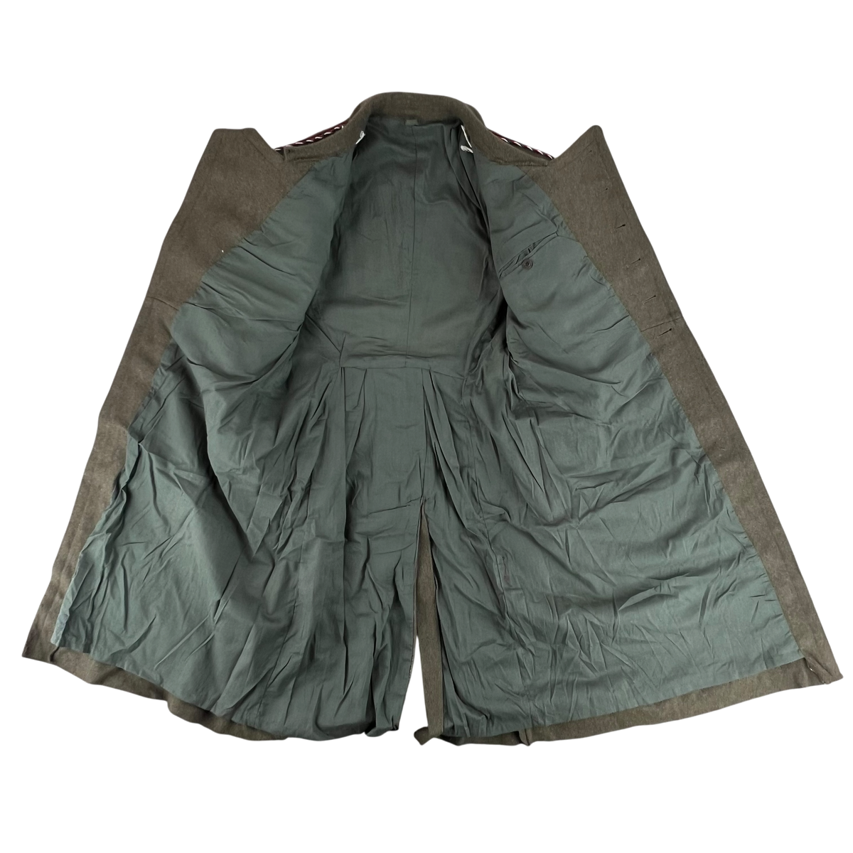 Bulgarian Army Khaki Wool Greatcoat - Medium