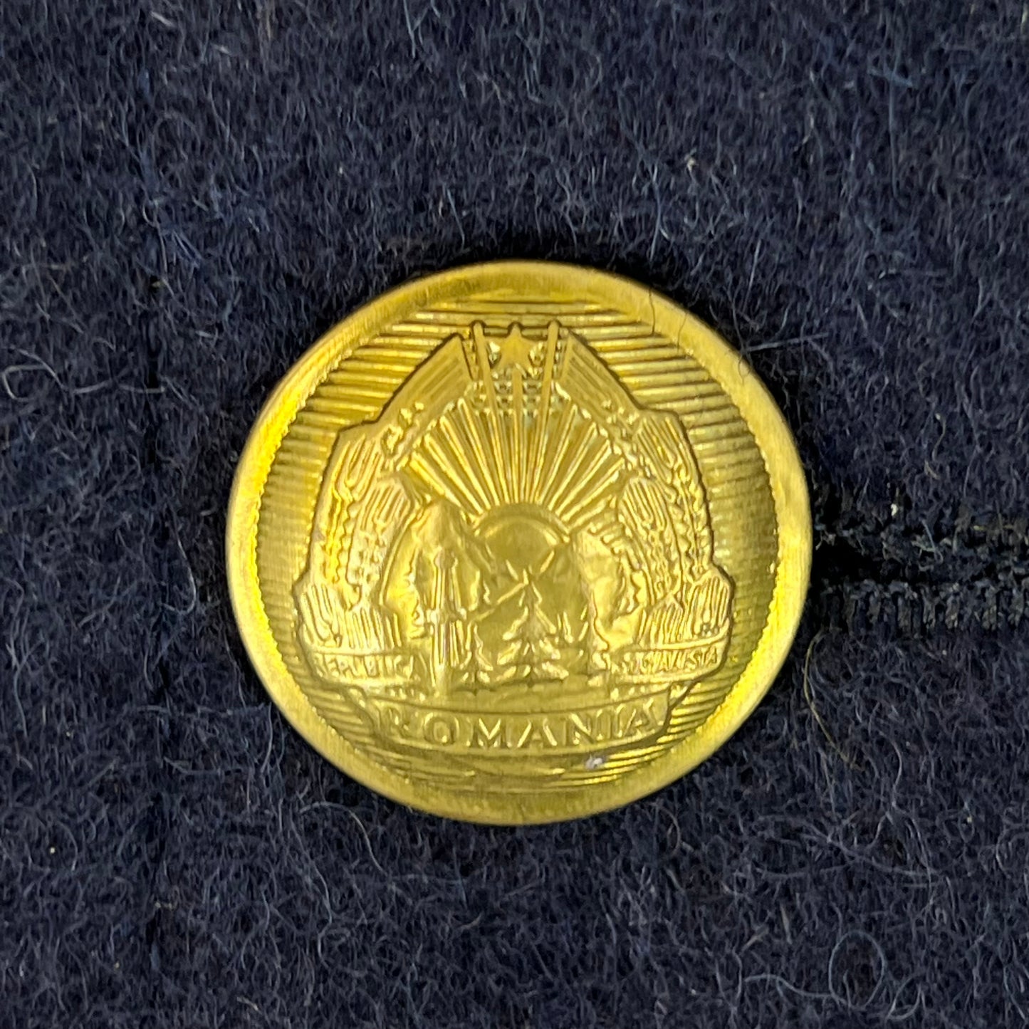 Romanian People's Navy 80s Blue Wool Greatcoat - Medium