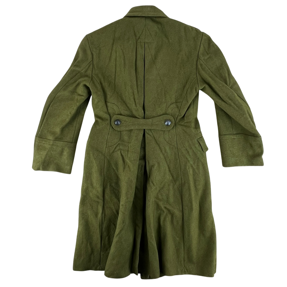 Romanian People's Army 70s Khaki Wool Greatcoat - Medium