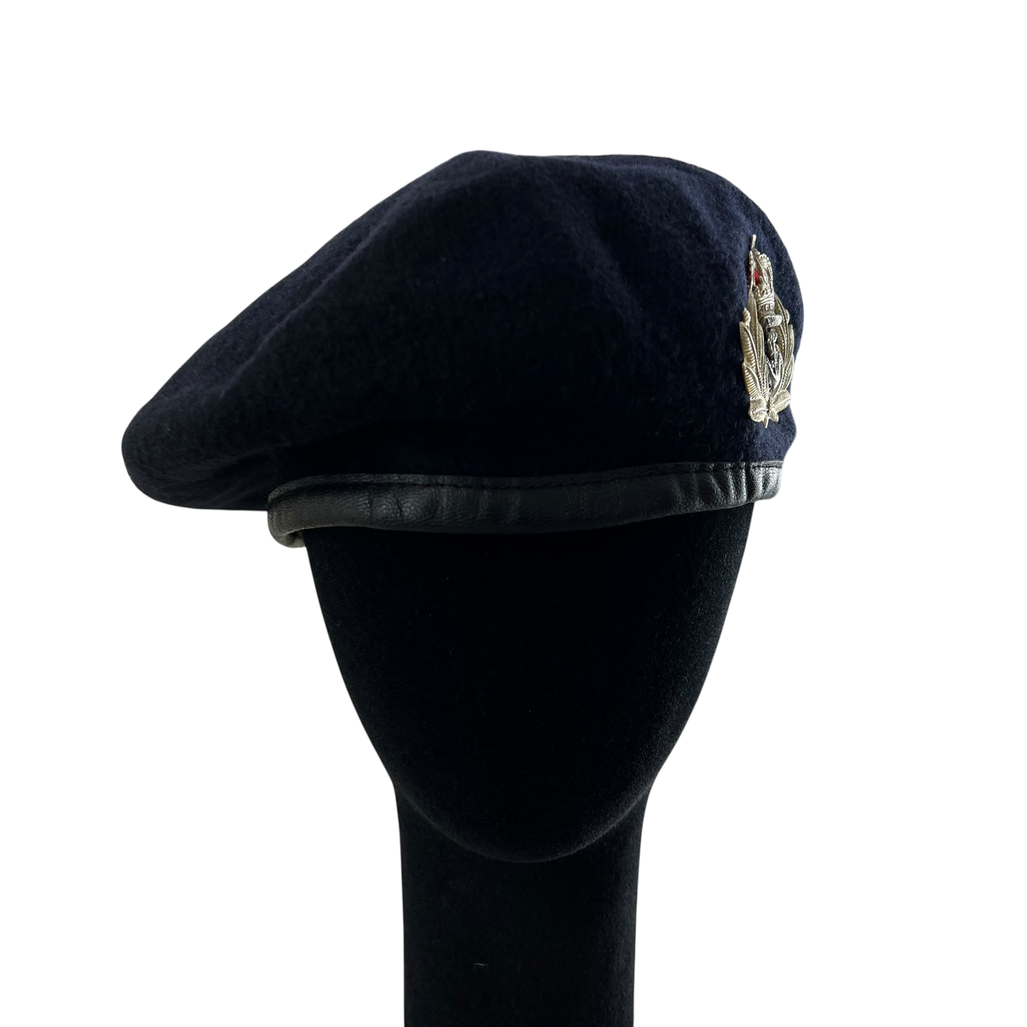 British Royal Navy Beret w/ Officer's Badge - Large 60cm