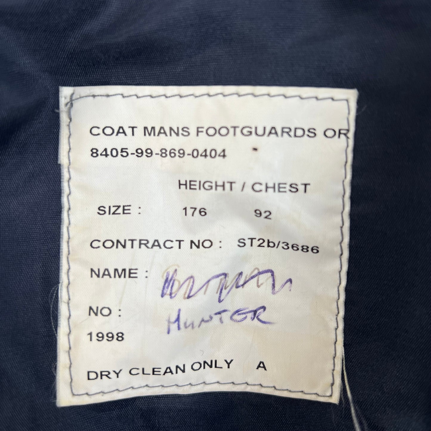 British Army Footguards Wool Greatcoat - Royal Regiment of Wales - Medium 176/92