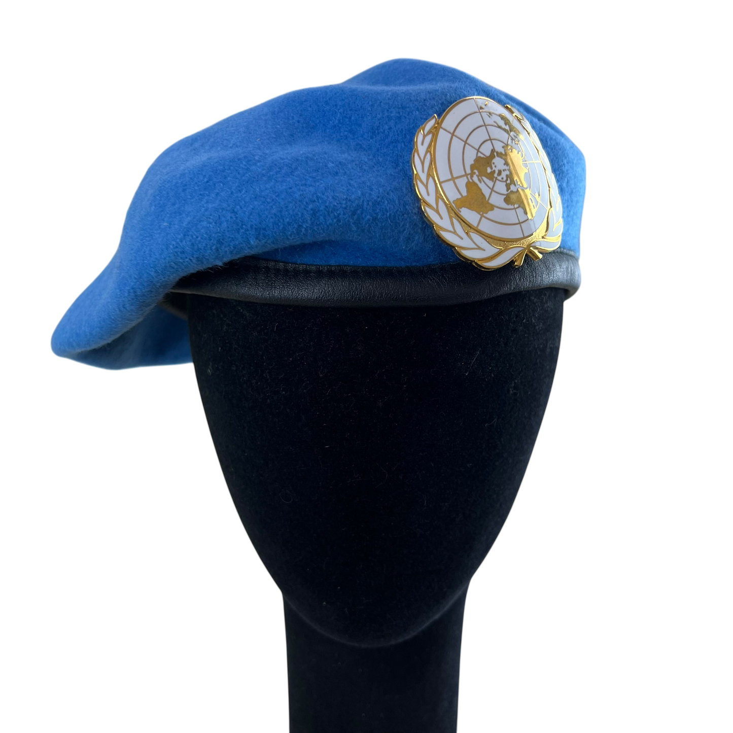British Army UN Peacekeeper's Blue Beret w/ Badge - Small 56cm