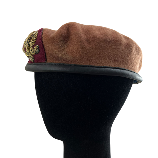 British Army Beret w/ Patch - King's Royal Hussars - Medium