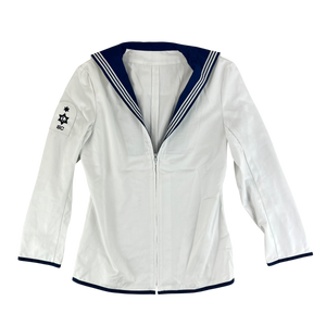British Royal Navy Class II White Jumper Sailor's Top - Medium 176/100