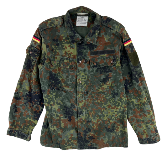 German Army Flecktarn Camouflage Long Sleeve Field Shirt - Medium GrNr 8