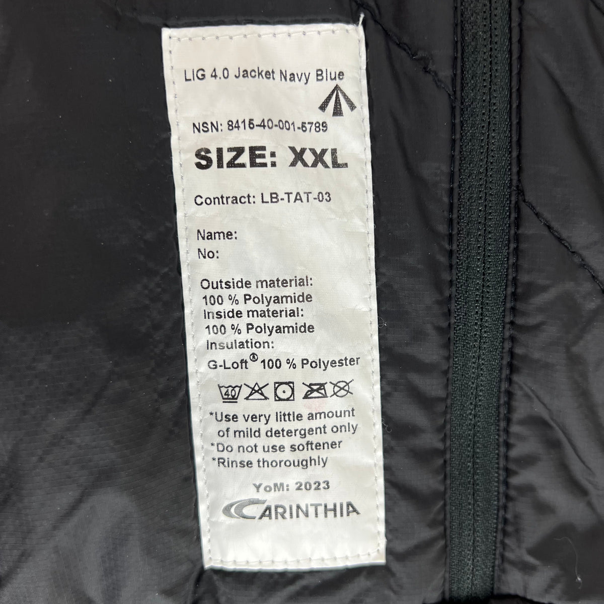 British Royal Navy Carinthia LIG 4.0 Thermal Jacket - XX Large