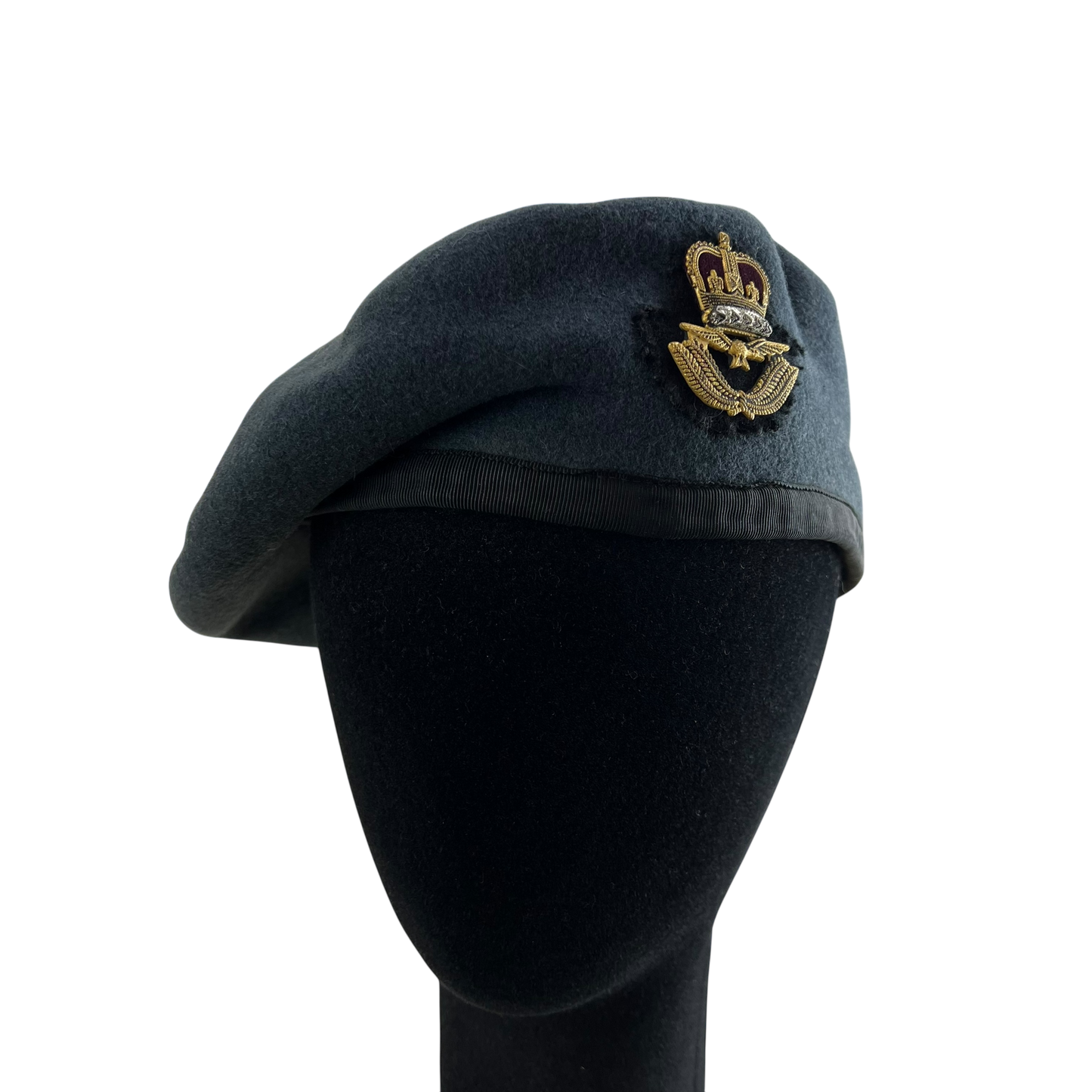 British RAF Beret w/ Officer's Badge - Small 55cm