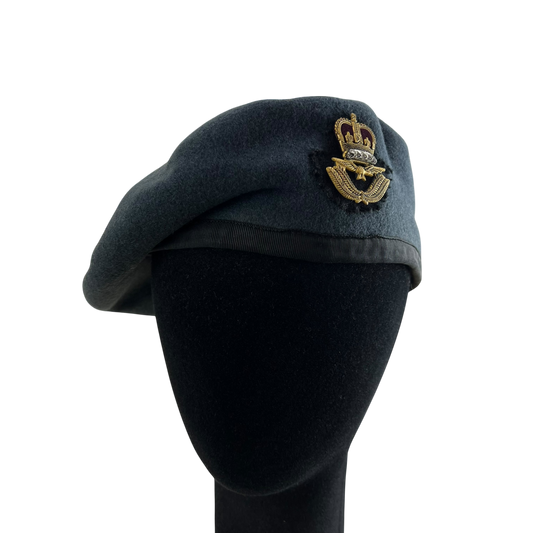 British RAF Beret w/ Officer's Badge - Small 55cm