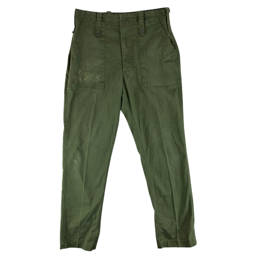 British Army Olive Green Fatigue Work Trousers - W34 L33