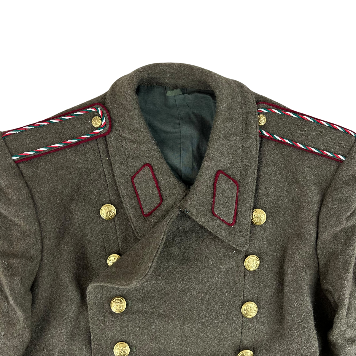 Bulgarian Army Khaki Wool Greatcoat - Medium