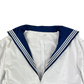 British Royal Navy Class II White Jumper Sailor's Top - Medium