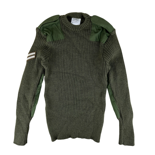 British Army Olive Green Pullover Jumper - Large 112cm