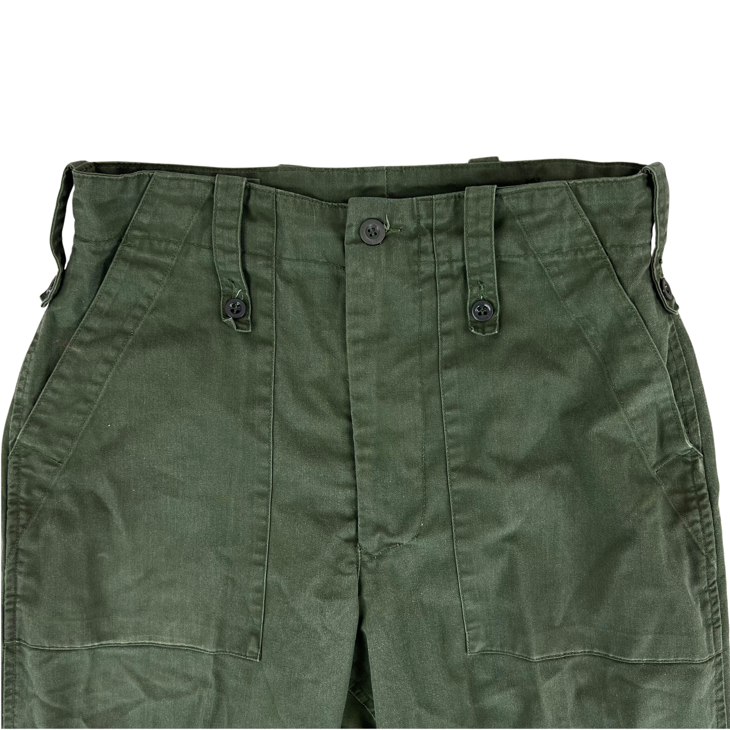 British Army Olive Green Fatigue Work Trousers - W31 L31