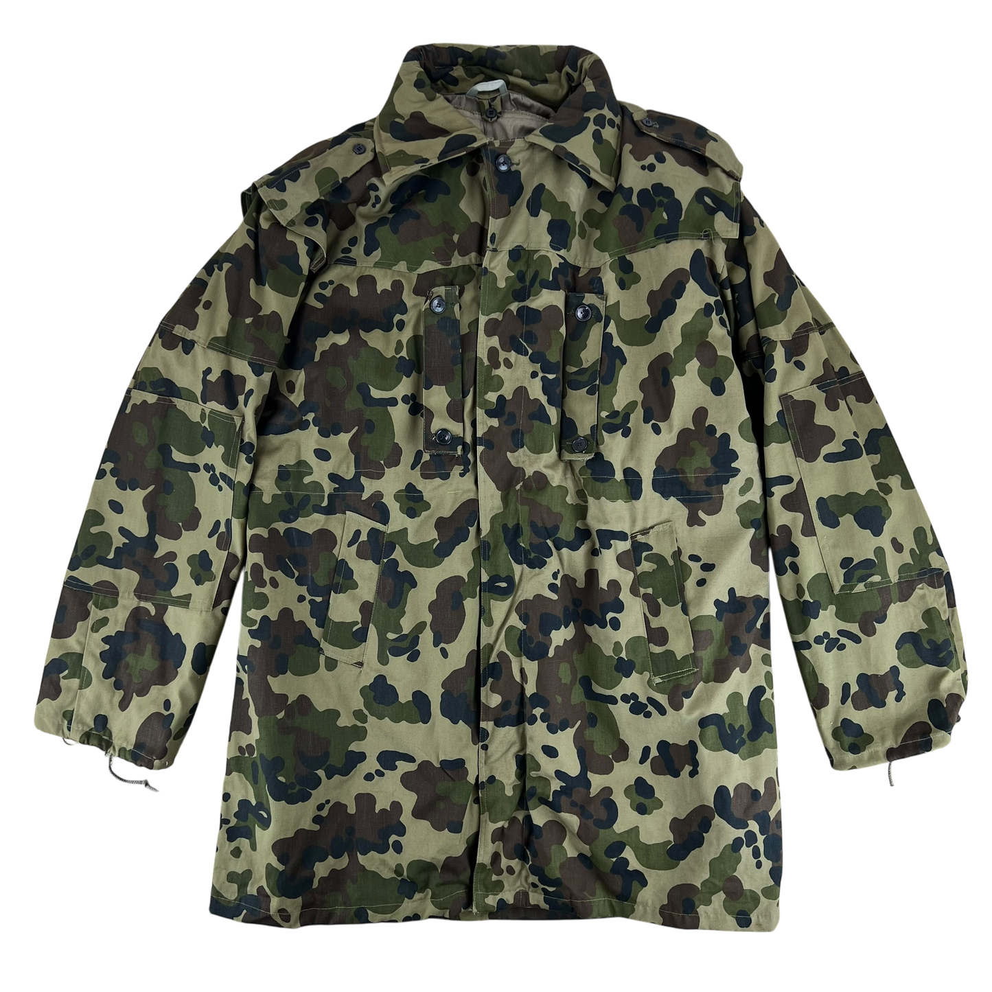 Romanian Army M1994 Fleck Leaf Camouflage Parka w/ Winter Liner - Large