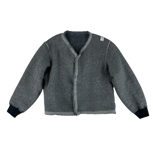 Czechoslovak Army Faux Fur Jacket Liner Cardigan M85 - Large