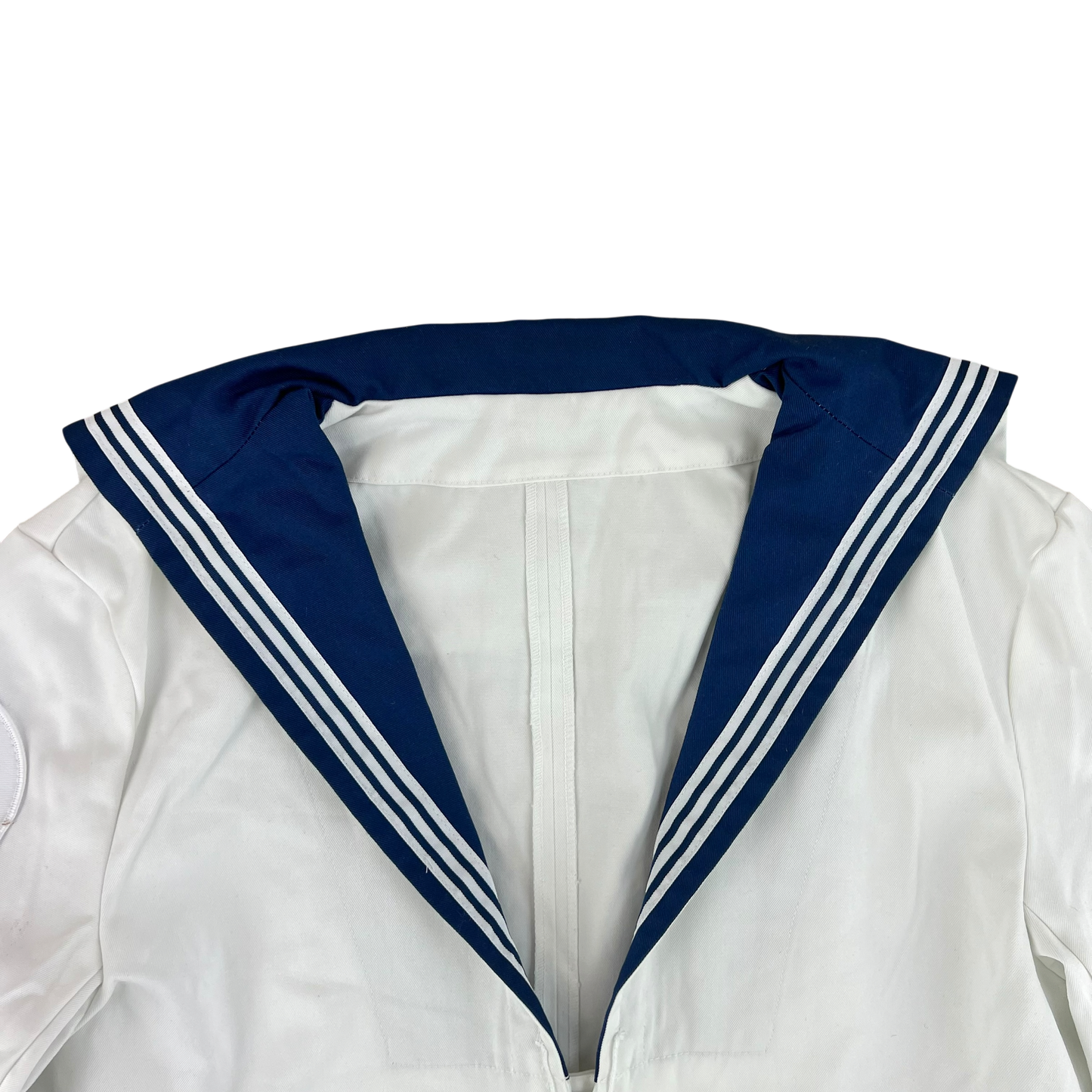 British Royal Navy Class II White Jumper Sailor's Top - Large 170/104