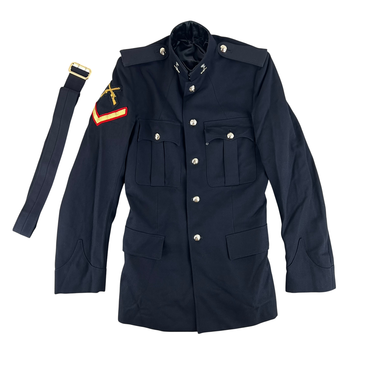 British Army No. 1 Dress Jacket w/ Belt - Royal Signals - Medium 188/96