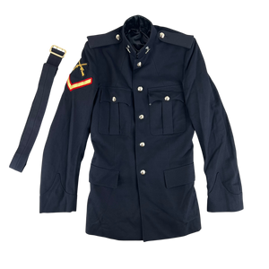 British Army No. 1 Dress Jacket w/ Belt - Royal Signals - Medium 188/96