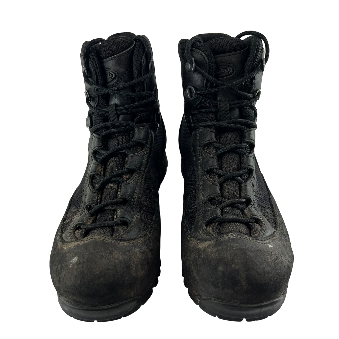 British Army AKU Black Combat Boots - Size 8M