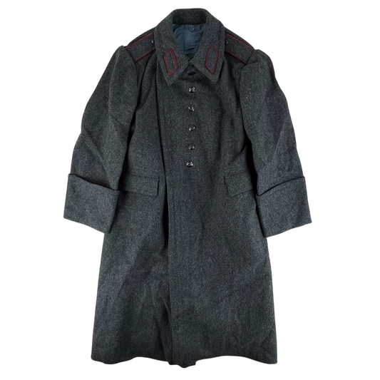 Bulgarian People's Army 70s Grey Wool Greatcoat - Medium