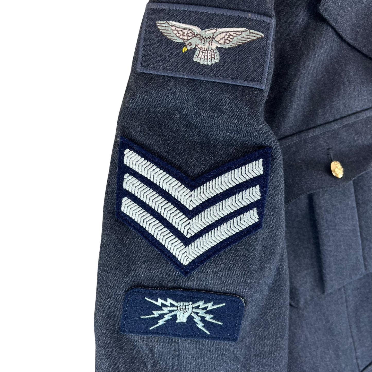 British Royal Air Force No. 1 O.A. Dress Jacket w/ Belt - Large