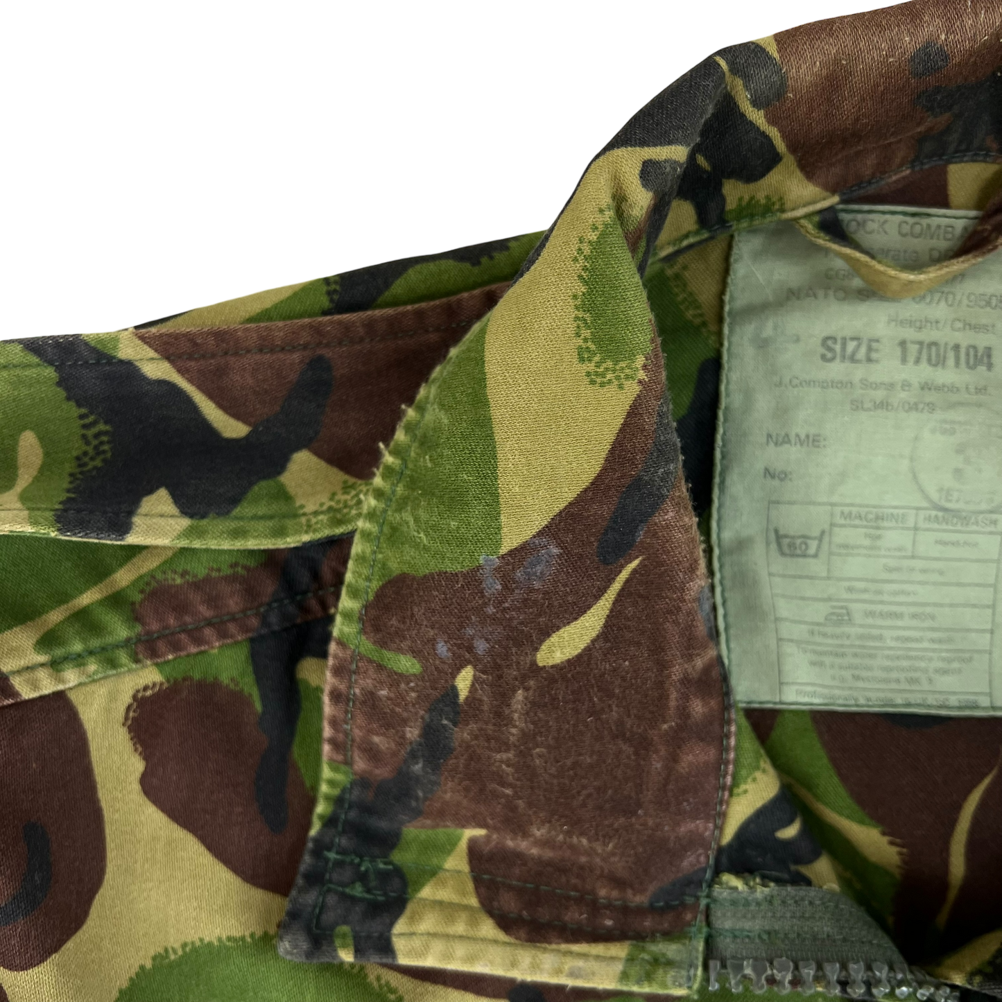 British Army 84 Pattern Woodland DPM Camo Combat Smock - Large 170/104