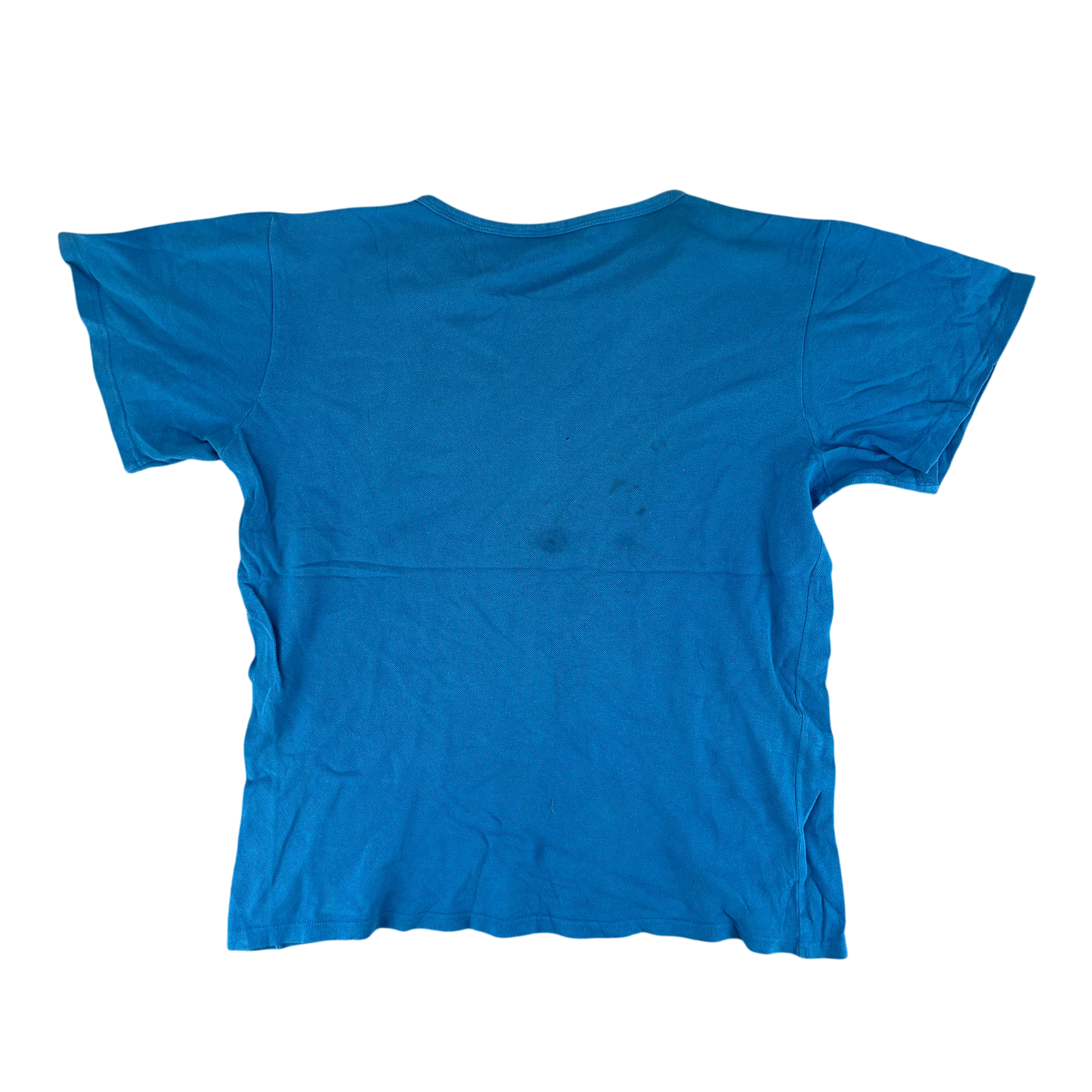 West German Army 70s Blue Training T Shirt - Large