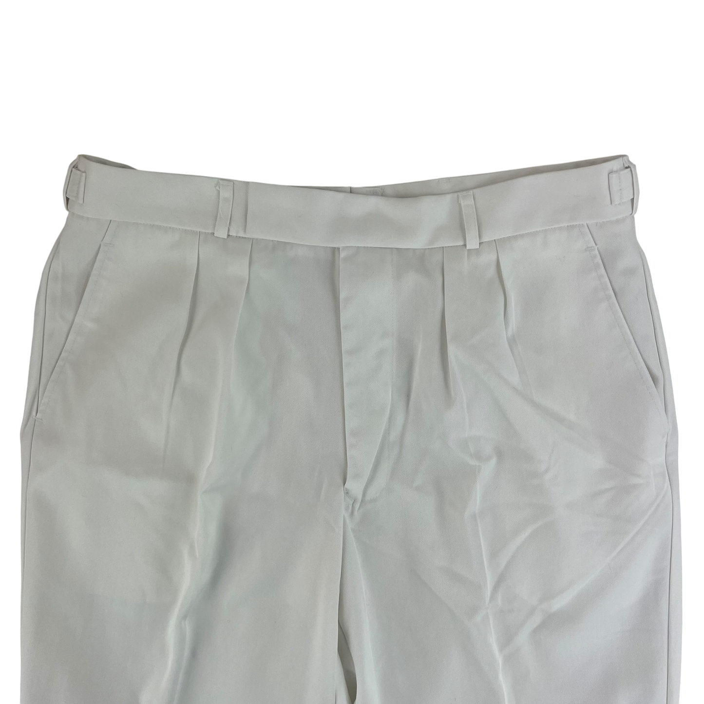 British Royal Navy Officers & Class I White Dress Trousers - W36 L29