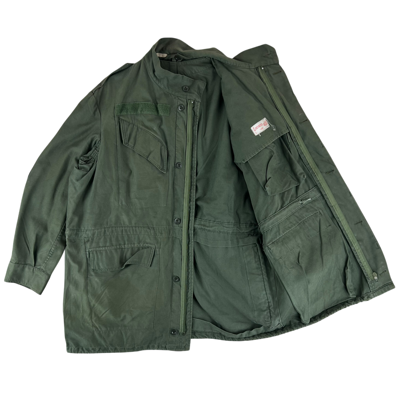 Belgian Army M64 Olive Green Field Jacket - X Large