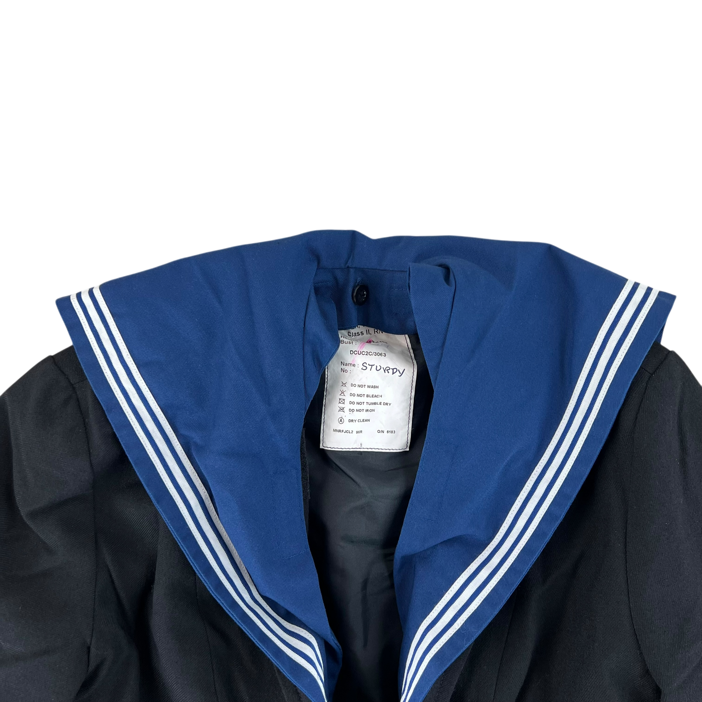 British Royal Navy Women's Class II Jumper Sailor's Top - Medium 96R