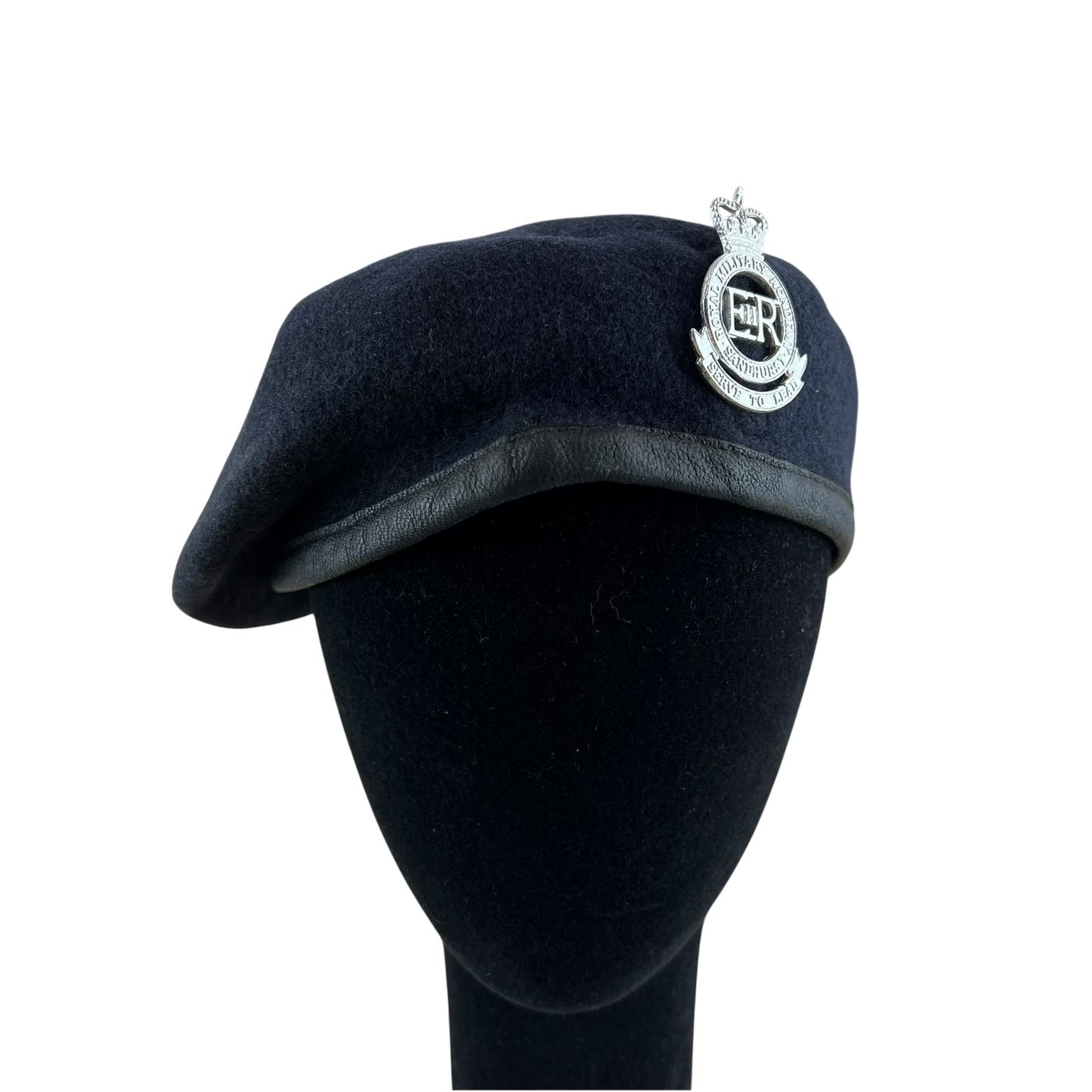 British Army Royal Military Academy Sandhurst Beret w/ Badge - Large 59cm