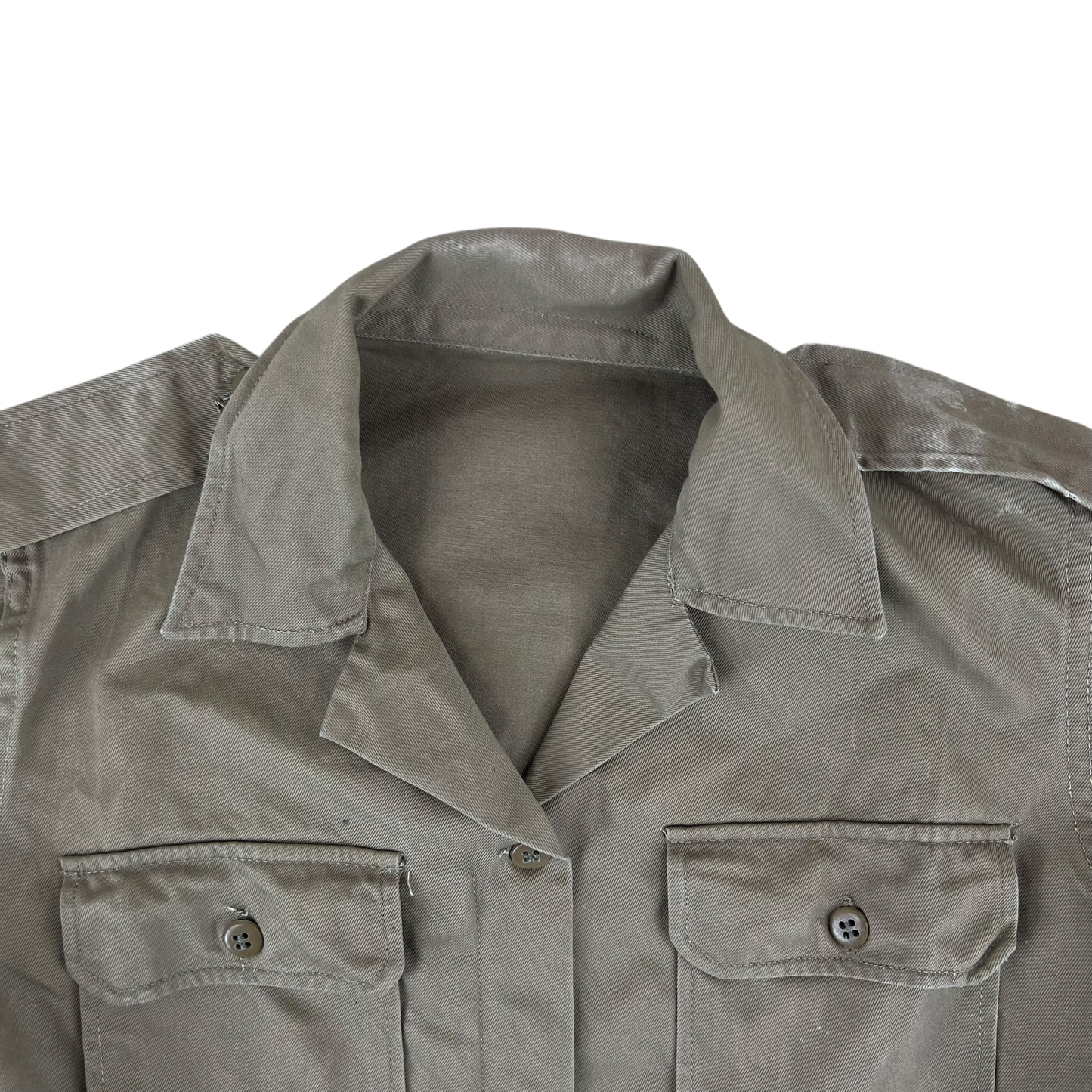 Greek Army M65 Khaki Shirt Short Sleeve - Small