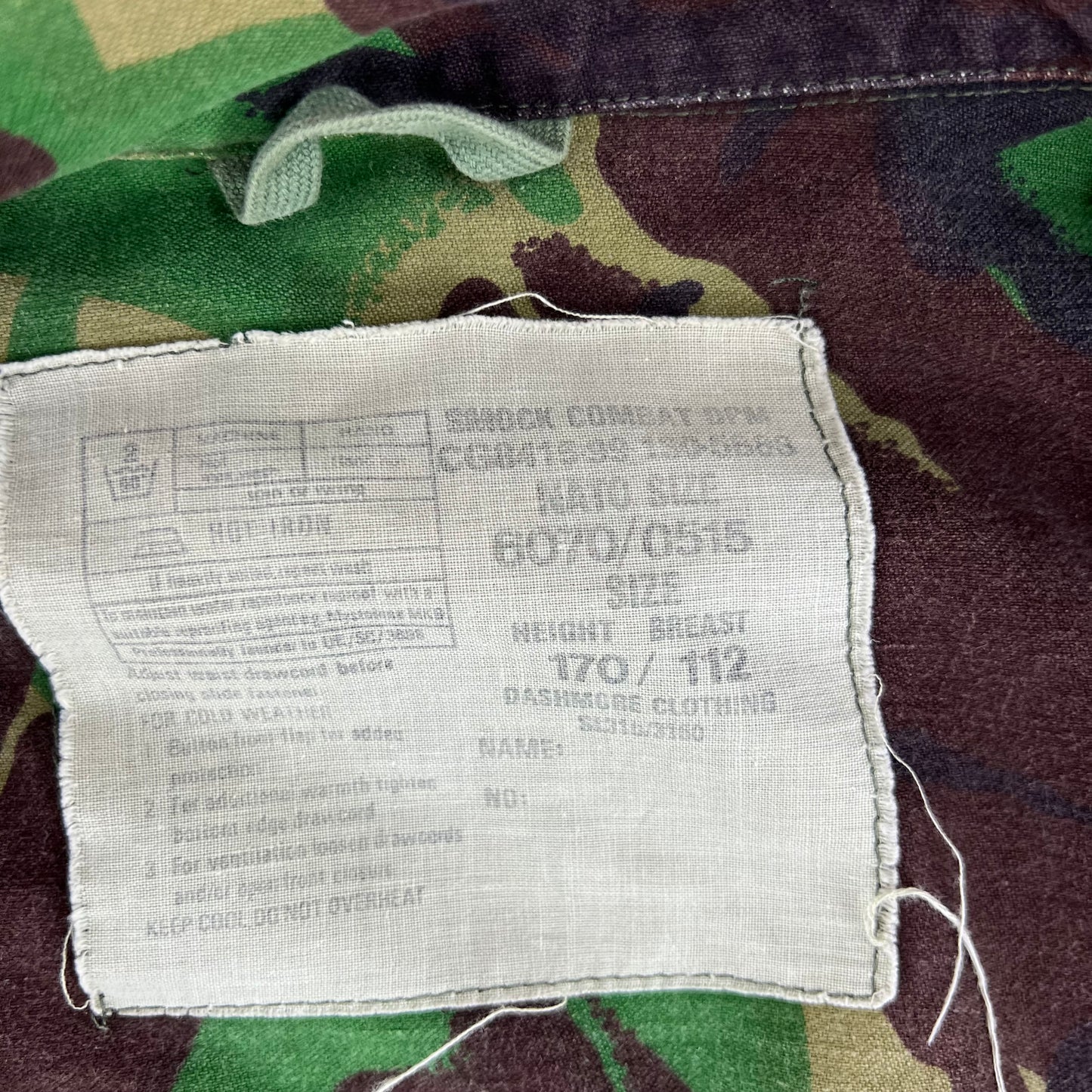 British Army 85 Pattern Woodland DPM Camo Combat Smock - Large 170/112