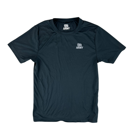 British Army P23 PT Black T Shirt