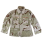US Air Force Tri-Colour Desert "Coffee Stain" Camo Combat Jacket Ripstop w/ Patches - Large